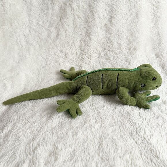 Cancun Mexico Green Iguana Lizard Souvenir 15” Long Plush Toy - Picture 4 of 7